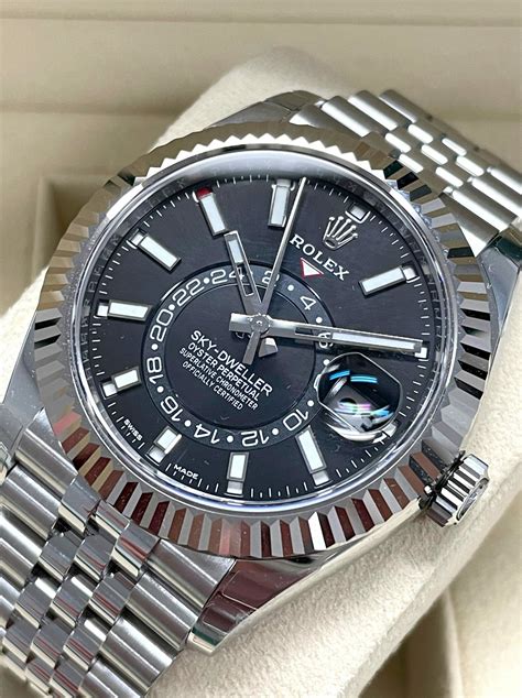 rolex sky dweller black dial